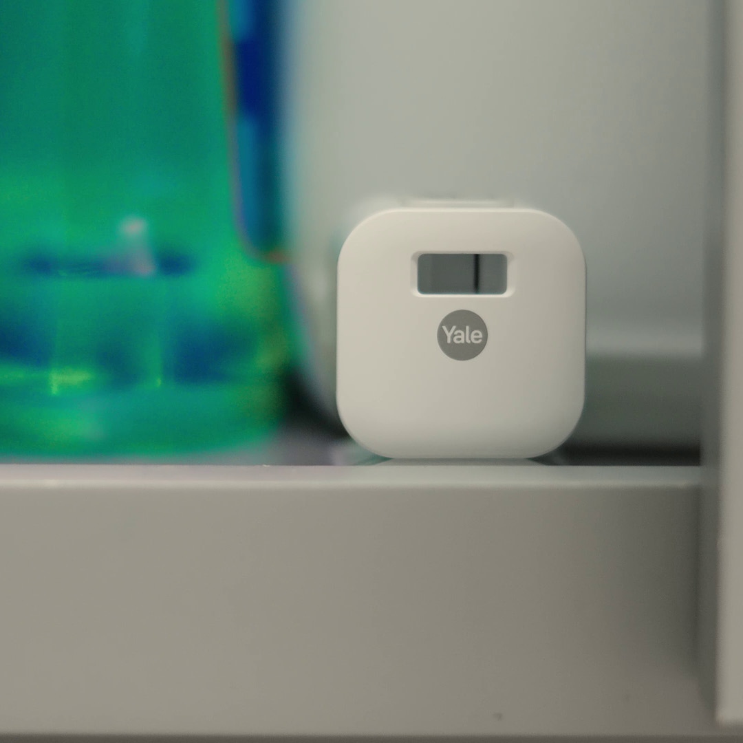 Yale Smart Cabinet Locks securing belongings, documents, and supplies, ideal for childproofing, co-living spaces, home offices, and rentals.