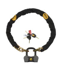 Maximum Security Chain and Lock 1.8m Sold Secure Gold